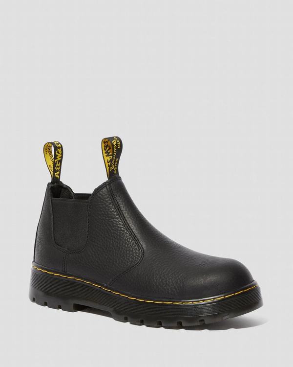 Dr Martens Pánské Pracovní Boty Rivet Steel Toe Černé, CZ-684107